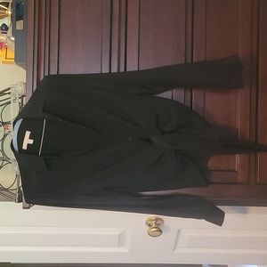 Black polyester blouse